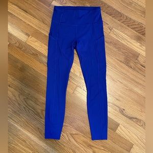 Gently Used Lululemon Size 6 Fast & Free High-Rise Tight Leggings Color Psychic